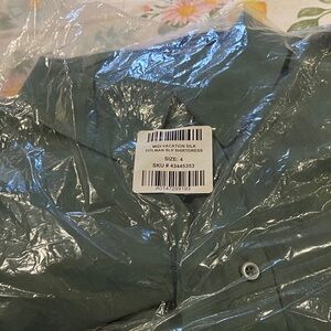 torrid Olive Green Midi Vacation Silk Dolman Shirtdress